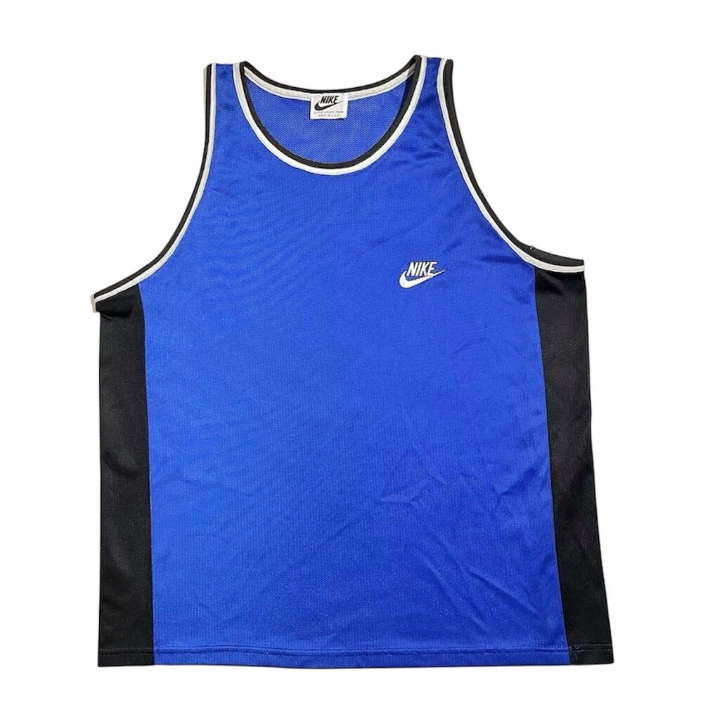 Nike Basketball Jersey Vintage Super Sports Wear 70s 80s Mens XL Swoosh Mesh